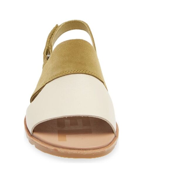 SOREL Ella II Slingback Leather Sandal, Comfort Shoe Olive Beige Size 10.5, NWT - Picture 14 of 16
